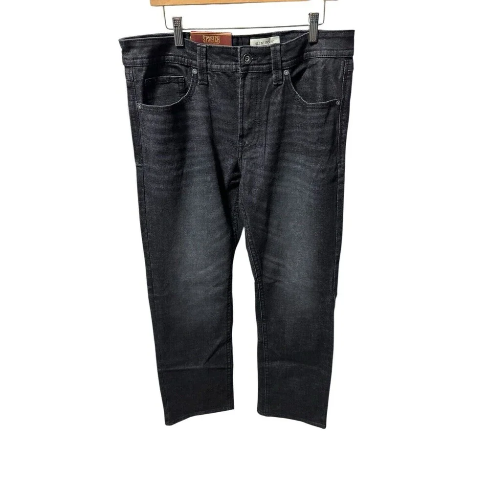 T.K. Axel Men’s Slim Boot Jeans 34x34 Black NWT